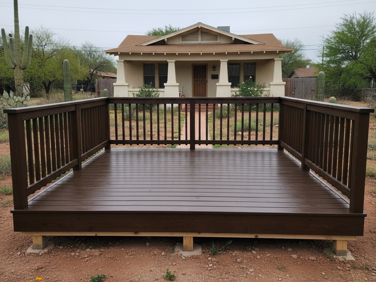 Deck Railing Installation completed by Aim High Deck Co in Tempe, AZ