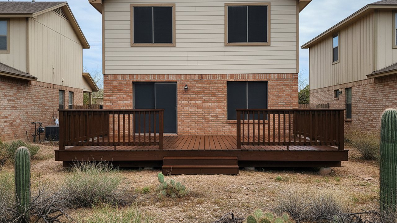 Composite Decking Installation completed by Aim High Deck Co in Gilbert, AZ