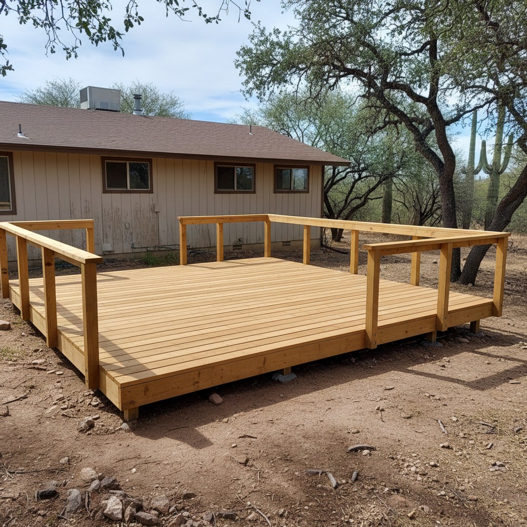 Deck Resurfacing & Board Replacement completed by Aim High Deck Co in Tempe, AZ